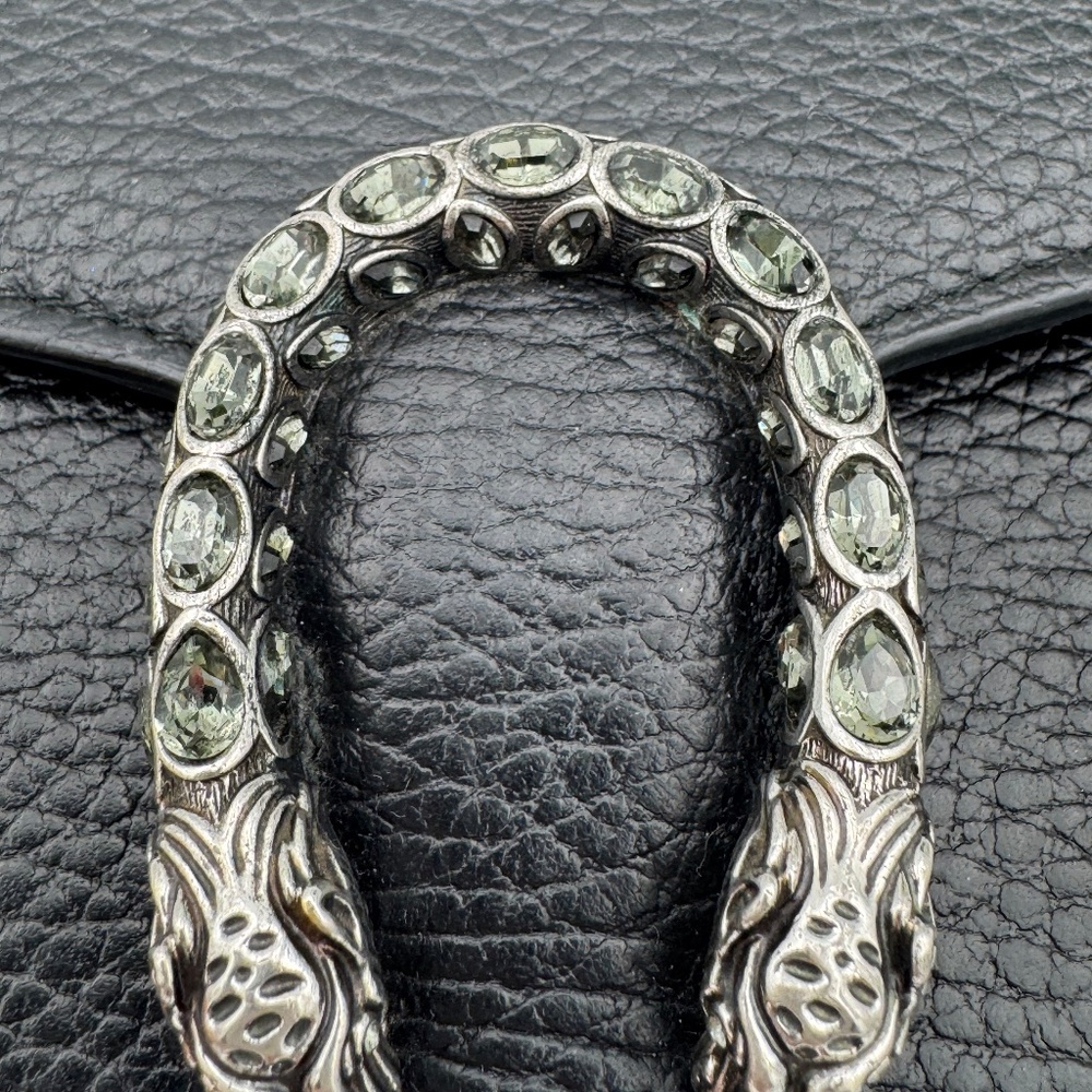 Dionysus Black Calfskin Crossbody with Swarski Crystals with COA - Picture 3 of 6